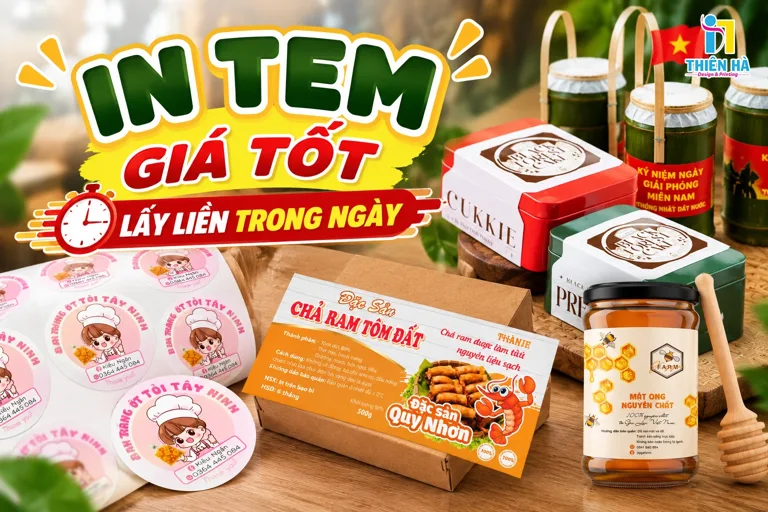 In tem lấy liền, giá tốt, đa dạng mẫu và chất liệu