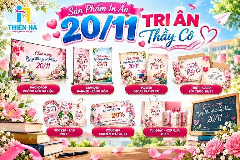 Tổng Hợp Các Ấn Phẩm Trang Trí 20/11 tại Gia Lai