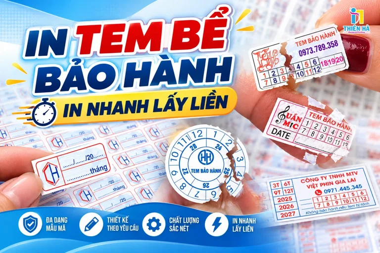 In Tem Bể, Vỡ, Tem Bảo Hành – In Nhanh Lấy Liền