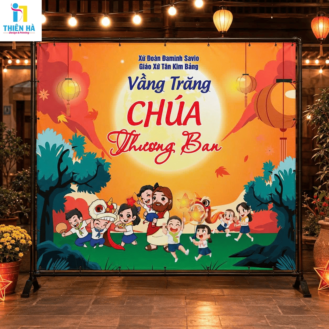 In banner Trung Thu Gia Lai - Địa chỉ in uy tín, chất lượng bền đẹp