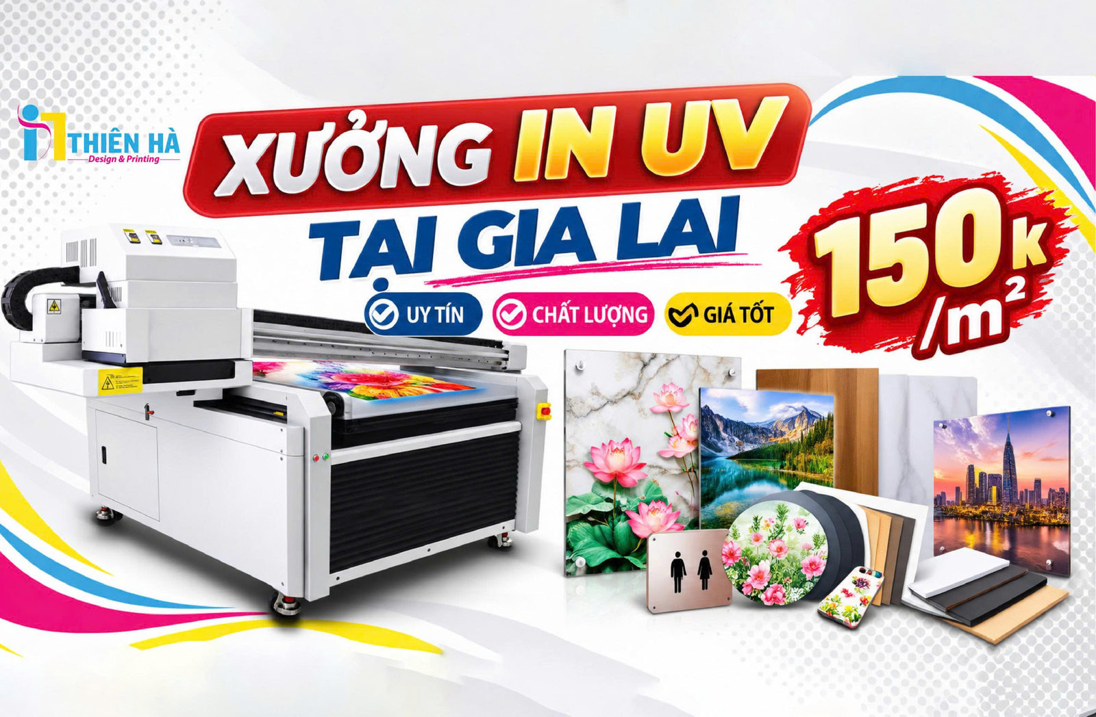 Chương trình trải nghiệm in UV tại Thiên Hà chỉ từ 150K/m² có gì đặc biệt?