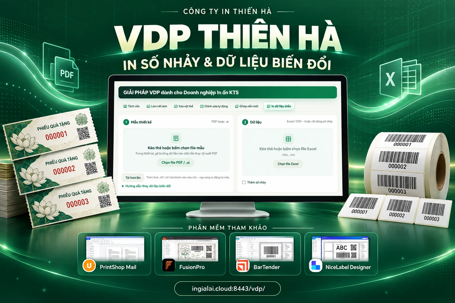 In Số Nhảy Dữ Liệu Biến Đổi