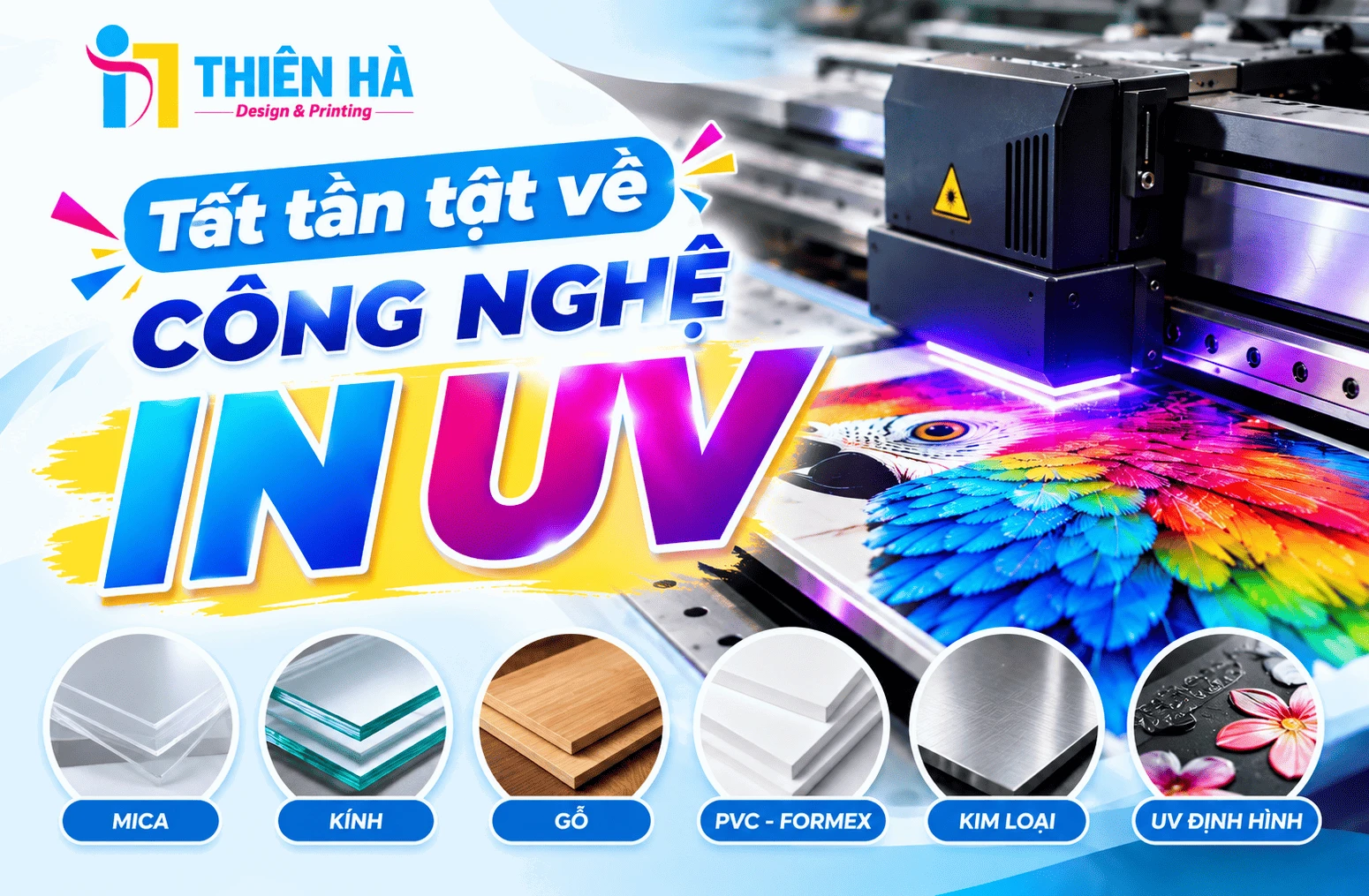 In UV là gì? Tất tần tật về công nghệ in UV xu hướng in 2026