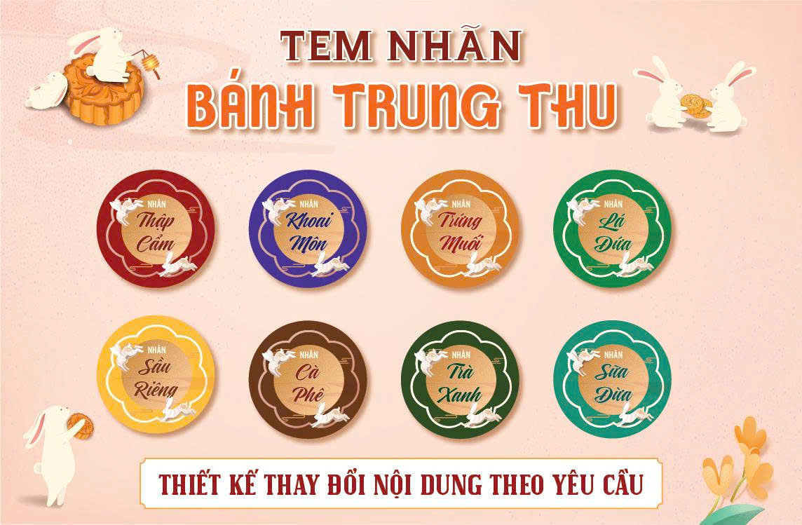 TOP CÁC MẪU TEM DÁN NHÂN BÁNH TRUNG THU PHỔ BIẾN HIỆN NAY