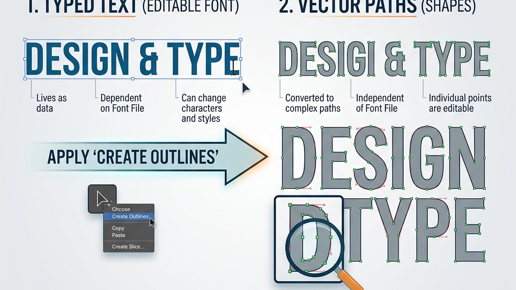 Convert Font (Create Outlines) để tránh lỗi font