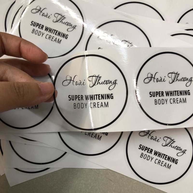 Decal nhựa PVC chống nước cho mỹ phẩm tại Pleiku