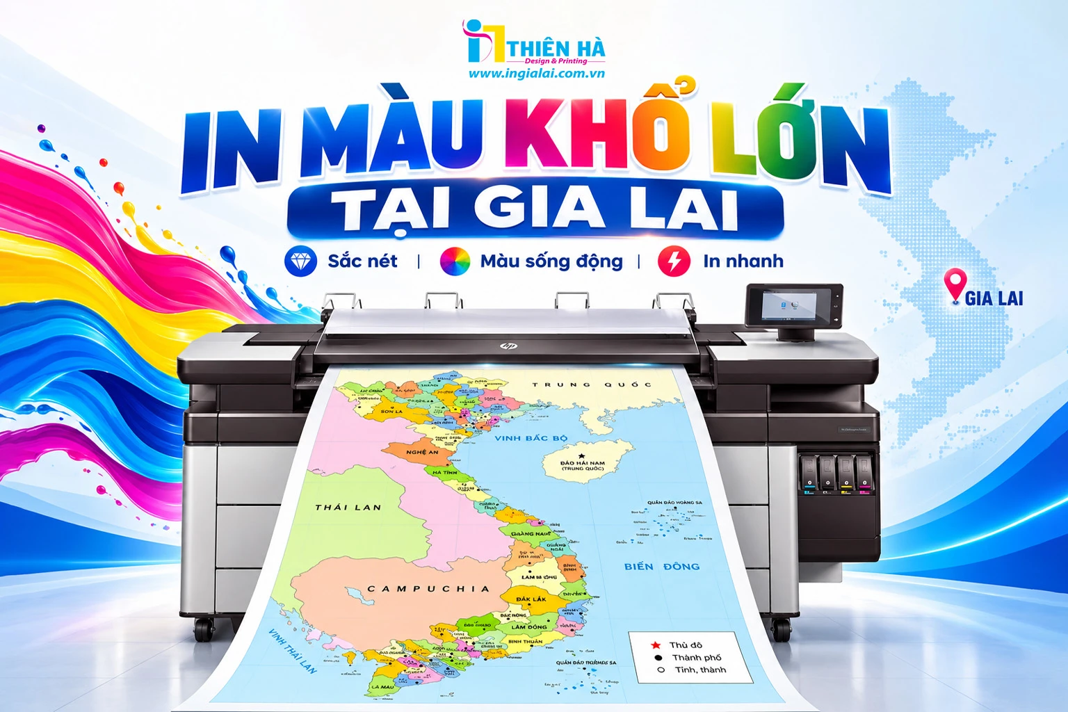 In màu khổ lớn tại Gia Lai