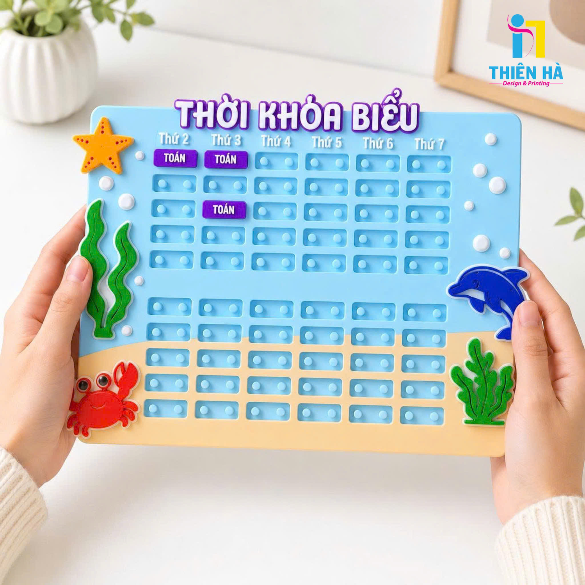 Thời khoá biểu in 3D cá nhân hoá cho bé có công dụng gì và vì sao được học sinh yêu thích?