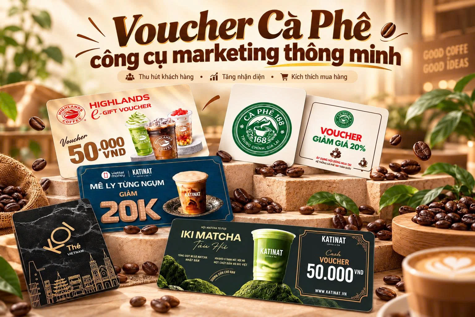 Voucher quán cà phê công cụ marketing thông minh